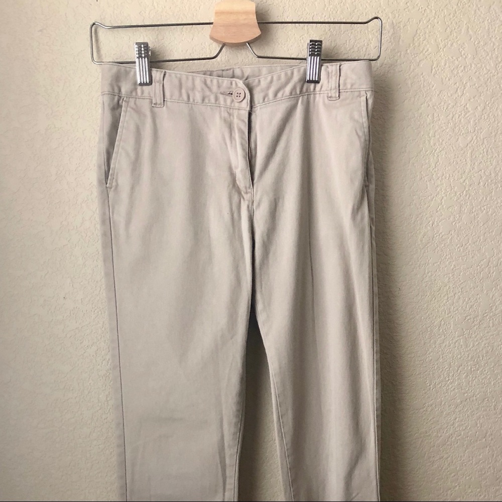 Girls Chaps Brand Khaki Bootcut Pants!